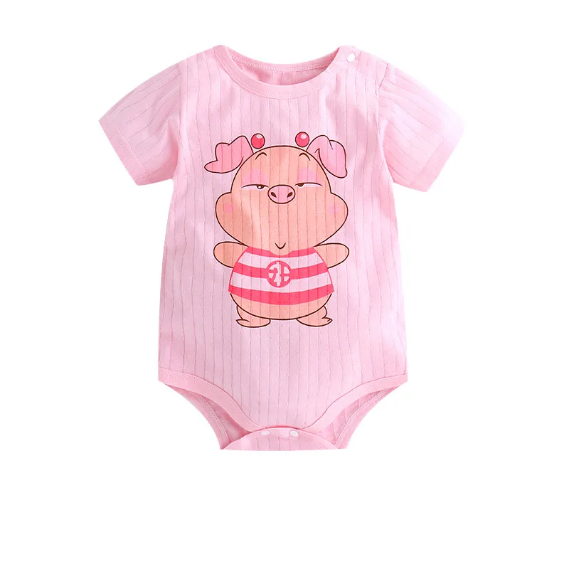 [Unini-yun]/Одежда для маленьких мальчиков, комбинезон с изображением животных, Комбинезоны для маленьких девочек, одежда с рисунком оленя, детские комбинезоны для мальчиков, одежда для девочек 3 мес.-24 лет - Цвет: Флуоресцентный зеленый