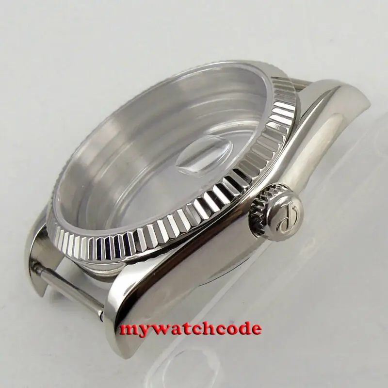 36 мм PARNIS 316L часы с сапфировым стеклом чехол Soild Fit ETA 2824 2836 8215|Часы Чехлы| |