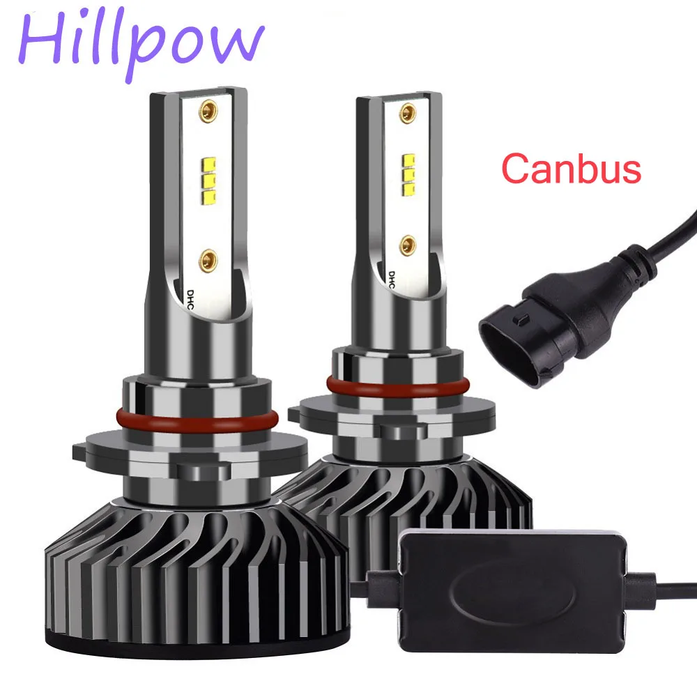 

Hillpow Buit in Canbus H4 H7 LED Car Headlight 12V 8000LM 6000K Lamp H3 H1 H8 H9 H119004 9007 9005 9006 Light Bulb