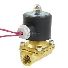 AC 110V 2 порта 2 пути 1/" PT внутренняя резьба Пневматический Электрический электромагнитный клапан