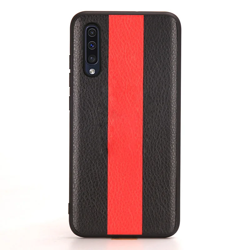 Blakc and Red Роскошный автомобильный чехол для телефона для samsung S10 плюс S7 S8 S9 Note 8 9 A5 J5 J7 A7 A8 J6 A70 A50 A40 A30 модный TPU Мягкий край - Цвет: Blakc and Red
