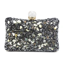 Блестящая сумка-клатч со стразами, женская модная сумка-мессенджер, маленькая сумка A509