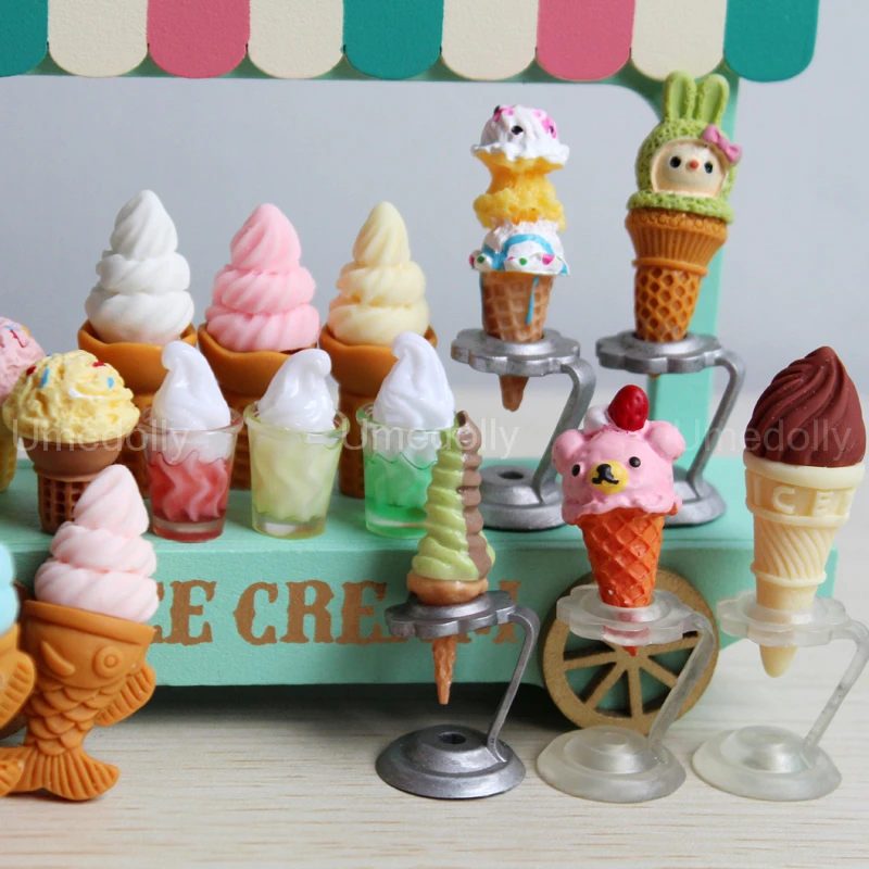 1:6 Mini Ice Cream Dessert Foods For Blythe Barbies Dollhouse Miniatures DIY