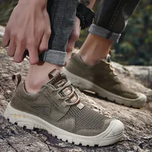 Outdoor Men Shoes Waterproof Breathable Combat Desert Training Sneakers Anti-Slip Trekking Shoes shoes J1-48