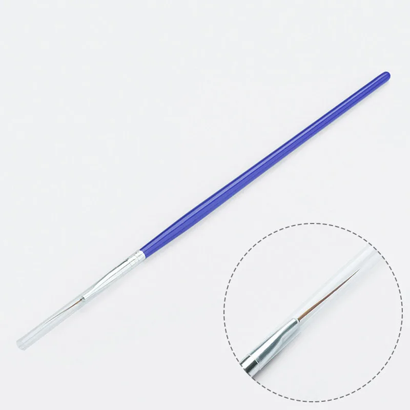 Четыре лилии 1 шт. рисунок УФ гель линия кисть для рисования ручка 21 мм супер длинный лайнер, щетка для ногтей ручка деревянная ручка маникюр Дизайн ногтей инструмент