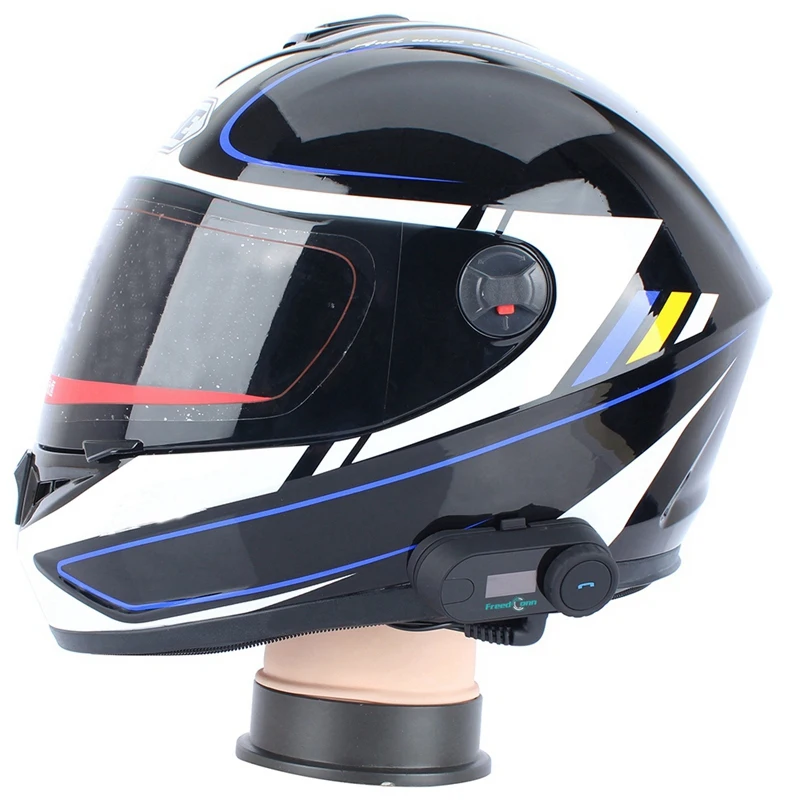 ABKT-Freedconn 2 шт мотоциклетный домофон Bluetooth шлем гарнитура T-Com Sc Fm 2 Rider Bt Interphone Moto Intercomunicador+ Мягкий M