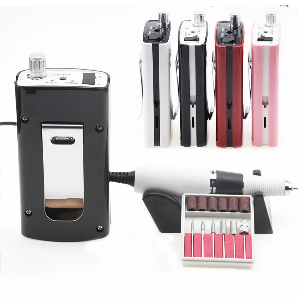 

18W 30000RPM Rechargeable Portable Electric Nail Drill Manicure Machine Drill Accessory Pedicure Kit Suitable for Nail drill bit