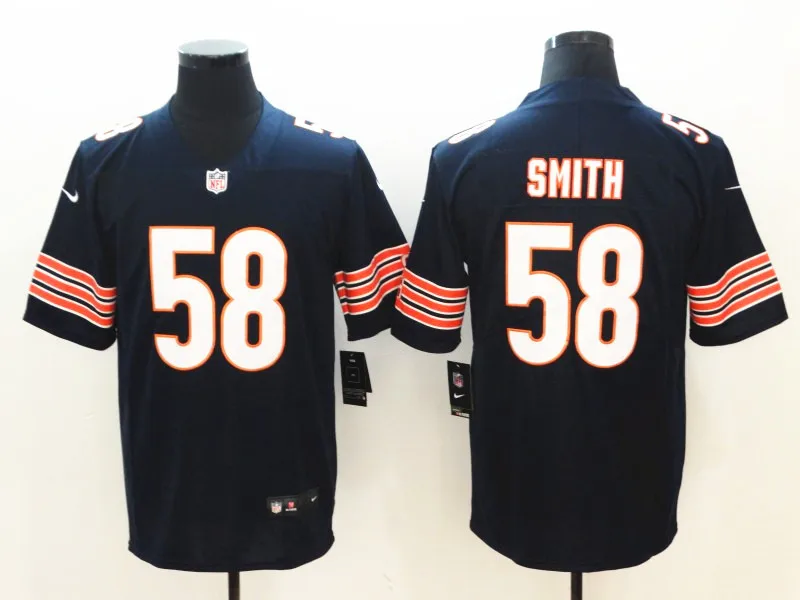 Синий Мужская майка Chicago Khalil Mack Mitchell Trubisky Walter Payton Vapor Untouchable Limited - Цвет: Синий
