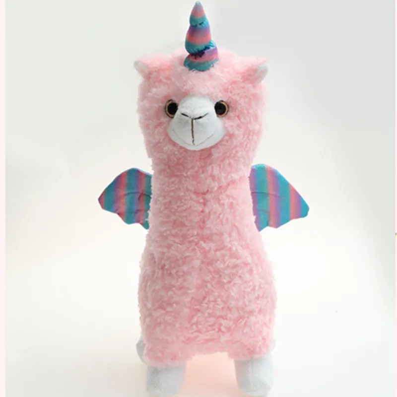 

1pc 50cm pink Alpaca with Wing Plush Sheep Toy Japanese Soft Plush Alpacasso Baby Plush Stuffed Animals Alpaca Gifts for
