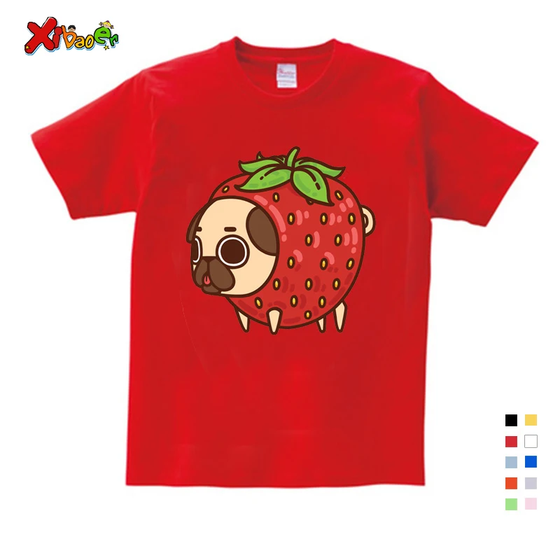 Girls Clothes for Summer T-shirt 3-12 Years O-Neck Short White T Shirt Pet Dog Cartoon Graphic Girls Baby Cotton Girl Tshirt