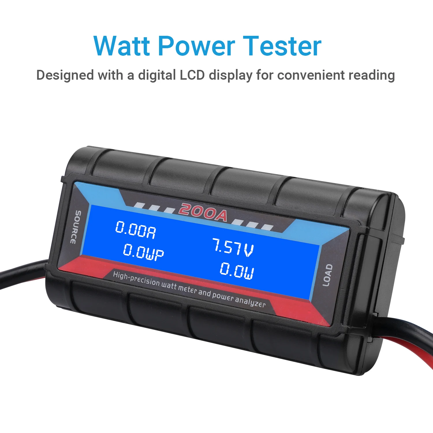 200A High Precision Watt Meter and Power Analyzer Backlight LCD Rc Drone Voltage