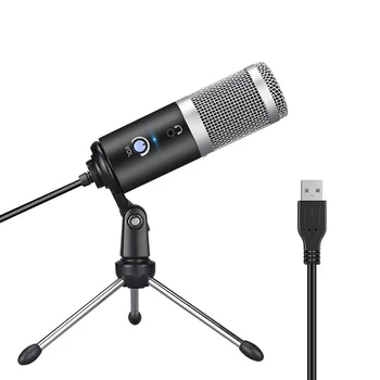 

USB Condenser Recording Guitar Record Microphone For Laptop MAC Windows Cardioid Studio Recording Vocals Voice Over YouTube