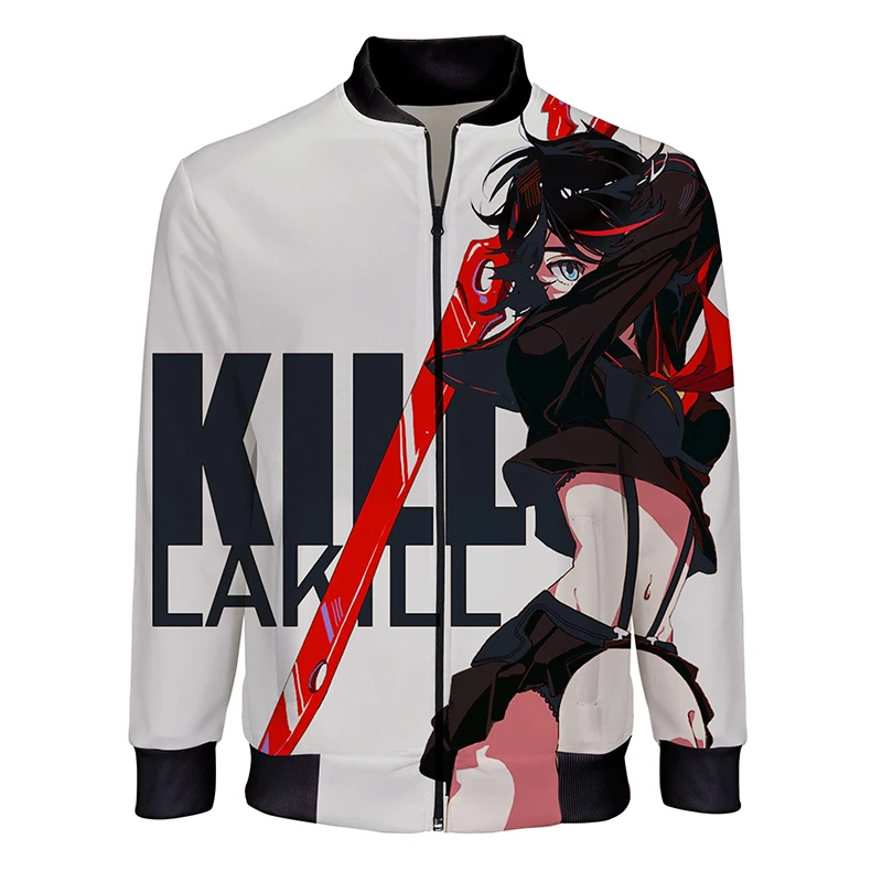 Kill La 3D куртки с печатью для мужчин/женские модные аниме Верхняя одежда со стоячим