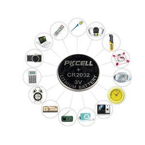 Image 5 - PKCELL – piles bouton au Lithium 3V, 100 pièces/20 cartes, CR2032, BR2032, DL2032, CR 2032, pour montre, pièces de monnaie 