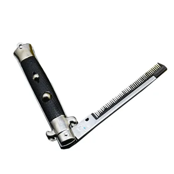 

1Pcs Foldable Combs Hair Trimmer Comb Brush Accessories Butterfly Men Women Pocket Knife Shape Comb