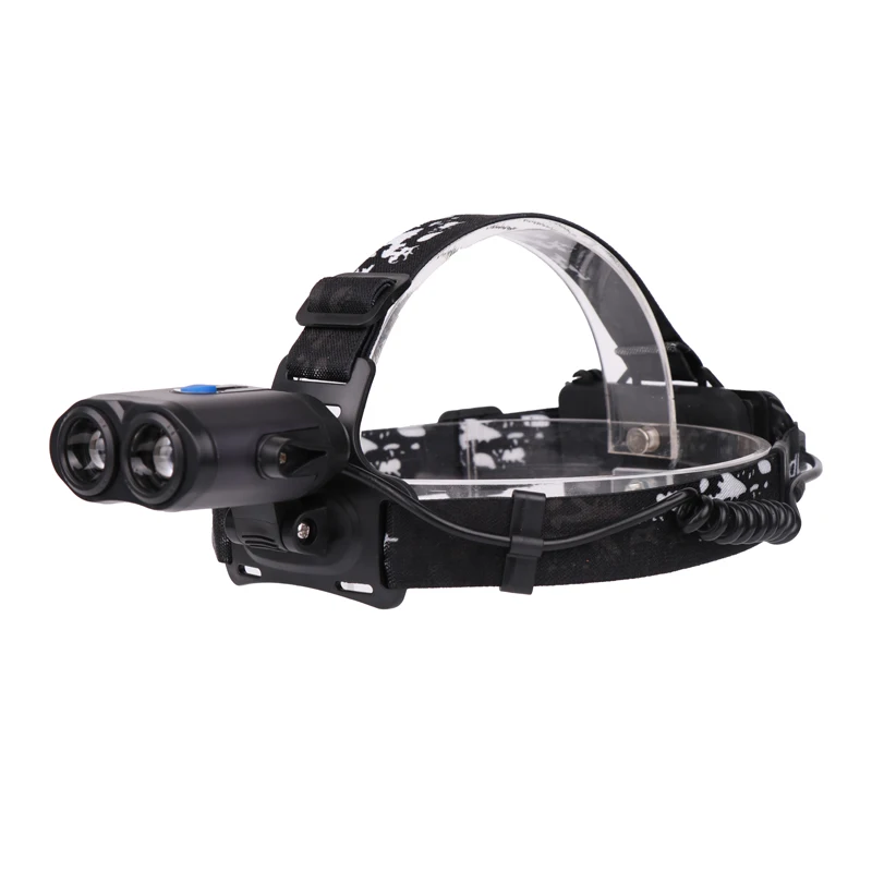 

XANES 2203 2*T6 LED 5 Modes Headlamp 2*18650 Battery USB Interface Press Switch Head Light for Camping Torch Lantern LED Lamp