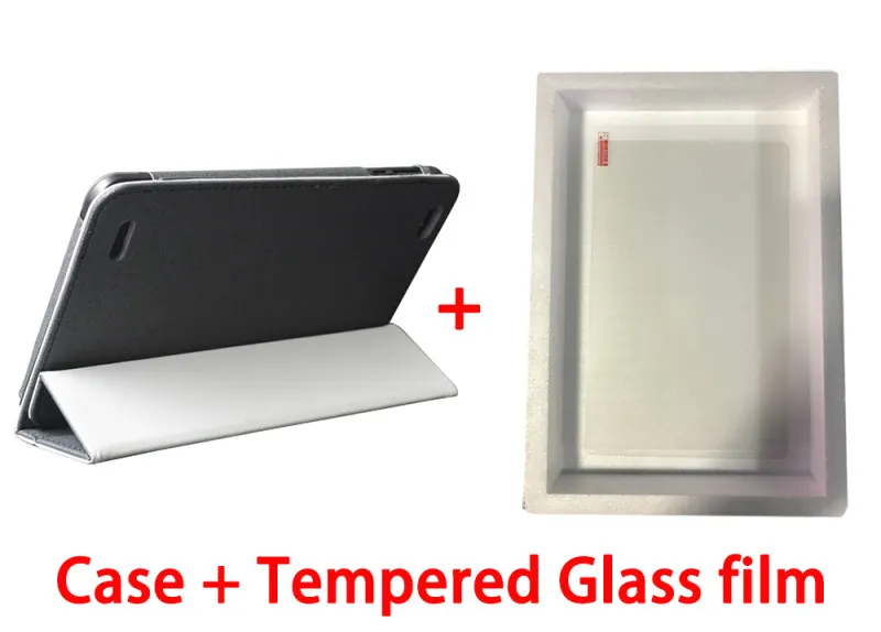 black-Tempered film Новейший чехол для Teclast p80x 8 дюймов планшетный ПК модный PU чехол для Teclast p80x 4G+ Бесплатный стилус - Цвет: black-Tempered film