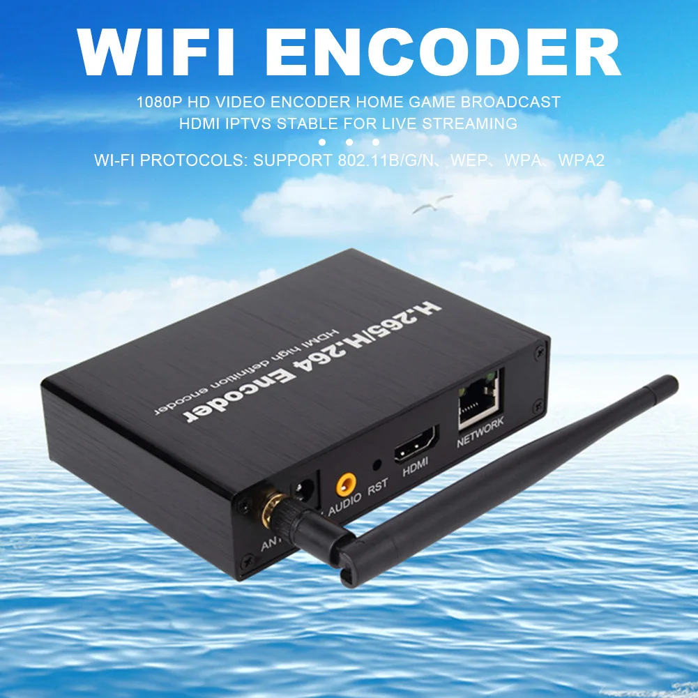 Codificador de Vídeo para Transmissão de Jogo Transmissão ao Vivo de Áudio Iptvs Wi-fi Home Multifuncional Portátil Escritório Universal H.265 1080p hd - Image 2