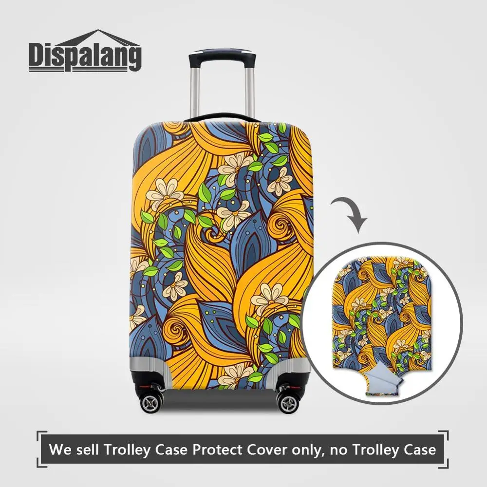 Luggage Cover28 Женские Эластичные тянущиеся аксессуары для путешествий с цветком, противообрастающие пылезащитные Чехлы для багажа, цветочный Чехол для багажа - Цвет: Luggage Cover28