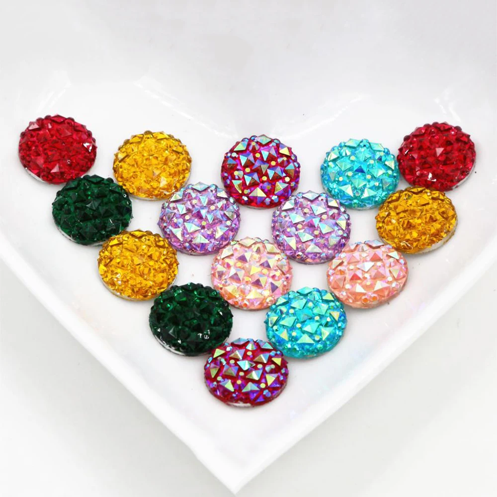 Новая мода 40 шт 12 мм Разноцветные плоские задние Кабошоны Камея.|cabochon cameo|resin cabochon