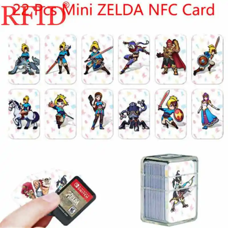 24pcs Set Nfc Cards The Legend Of Zelda Botw Wolf Link Newest Popular Waterproof Hot Sale Mini Game Tags Ns Switch 3ds Access Control Cards Aliexpress