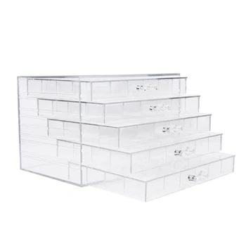 

120 Grids Desktop Storage Box Excellent Acrylic Nail Polish Rack Nail Accessories Holder Applicable to Nail Jewelry Display