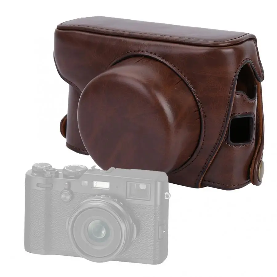 Защитный чехол для камеры из искусственной кожи с плечевым ремнем для Fujifilm X100F