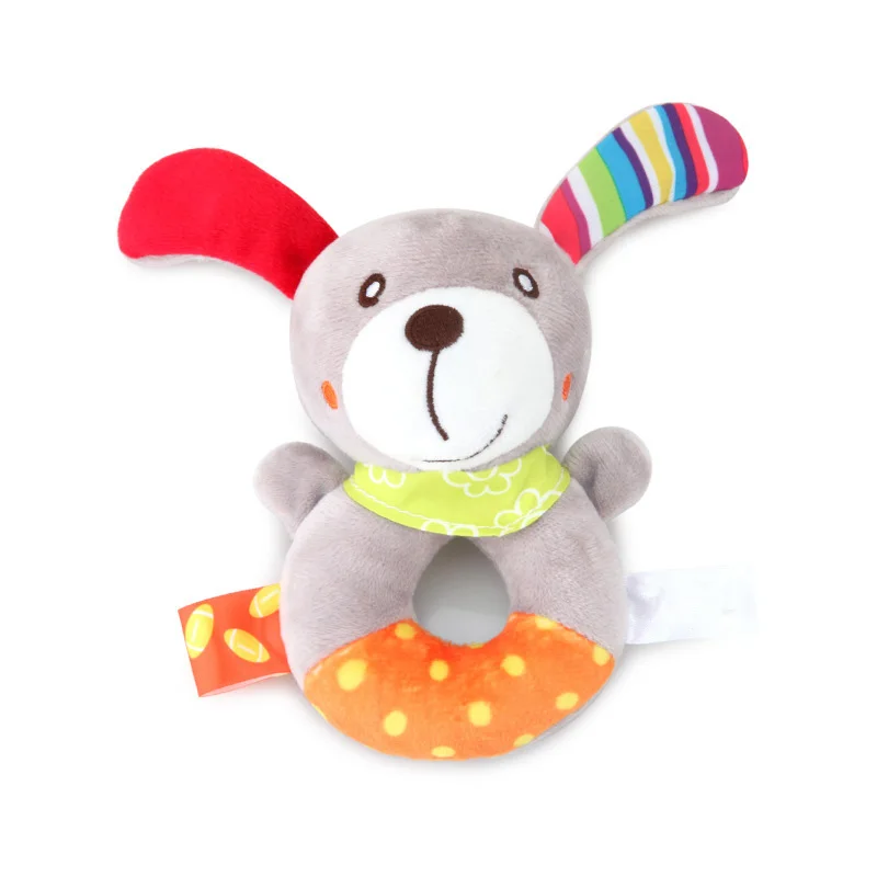 С милым принтом кролика игрушки для малышей, новорожденных погремушка мобильный Развивающие игрушки для мальчиков и девочек мягкая плюшевая игрушка с музыкальным младенческой малыша кровать игрушки - Цвет: style 2 dog