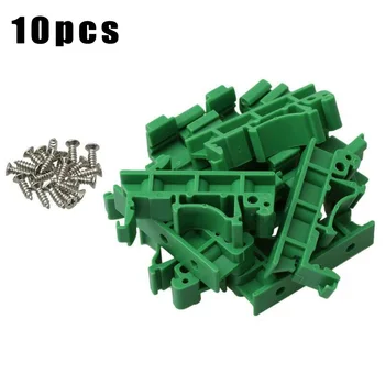 

10Pccs PCB Mounting Brackets DRG-01 PCB Brackets Plastic Green Mounting Holder Adapter Circuit Board