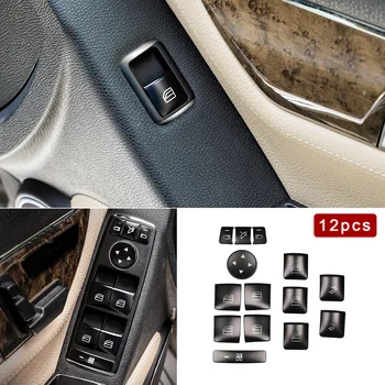 

Parts Switch Button 12* Vehicle Door Sticker Covers For Mercedes Benz W204 W212