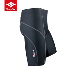 Santic, мужские велосипедные шорты, быстросохнущие, MTB, для езды на велосипеде, дышащие, для улицы, спортивная одежда, бермуды, Ciclismo, черные