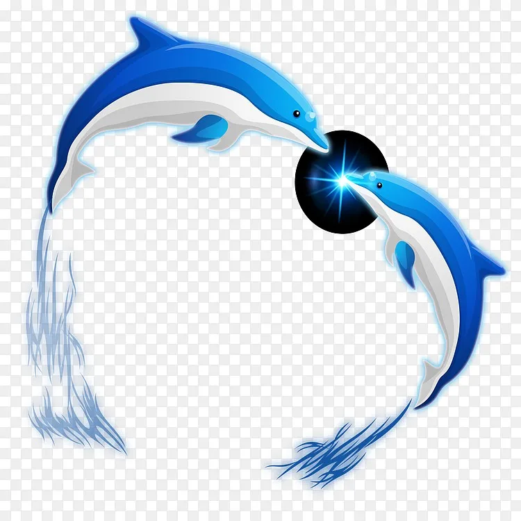 蓝色海豚png图片素材免费下载 图片编号qwggzbxk Pngbag素材网