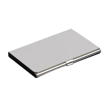 

Large Capacity Durable Stainless Steel Solid Fashion Office Mirror Surface Portable Storage Box Case Gift Business Card Holder