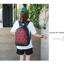 Карты как у знаменитостей Стиль школьная сумка ромбовидная решетка рюкзак стиль большого объема Повседневное Шуан bei bao цветной ночной Светильник Schoo