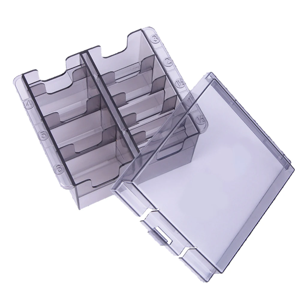 Transparent Hair Clipper Storage Box，Organizer Base Case, Electric Fader Caliper Comb Storage Hairdresser Tool