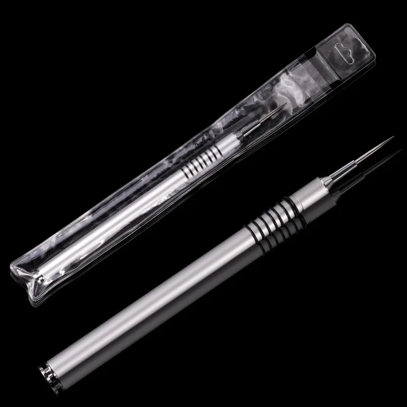 

1PC Nail Tool Crystal Sculpture Phototherapy Pen Painting Point Drill Pen High-grade Alloy Pen Nail Tool Set CC134
