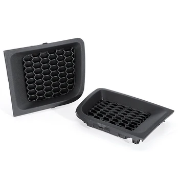 

1 Pair Car Front Lower Bumper Grill Bezel Cover Black For Jeep Renegade 15-17