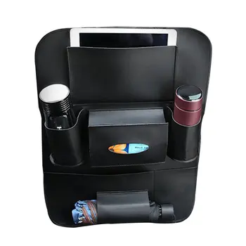 

Car Storage Bag Seat Rear Hanging Storage Bag PU Seat Bag
