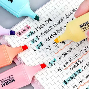 

6Pcs/Set Candy Color Highlighter Marker Graffiti Pen Stationery Kawaii School Supplies Stationery Office Stationery Kids Gifts
