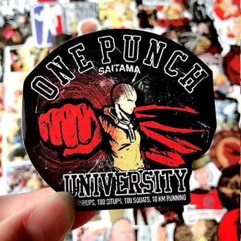 

100 Pcs/1 Set One-Punch Man Anime Sticker Skateboard Waterproof Trolley Case Laptop Skateboard Stickers Toys Gifts For Kids