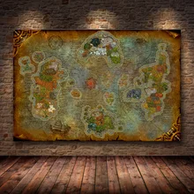 Украшение плаката, картина World of Warcraft, 8,0, карта на HD холсте, Картина на холсте, настенная живопись, холст без рамы