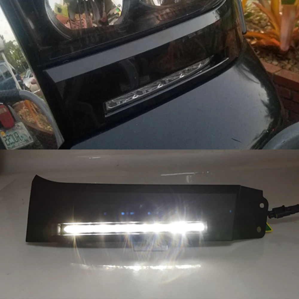 2 шт. передний бампер автомобиля 12V светодиодный Габаритные огни DRL