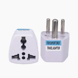 Universal International Power Plug Adapter for Global Travel - Compatible with US, UK, EU, AU, Israel, and Brazil Outlets (South Africa Plug)