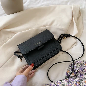 

Contrast color female bag 2020 new messenger bag ladies shoulder bag luxury designer messenger bag fashion small square bag
