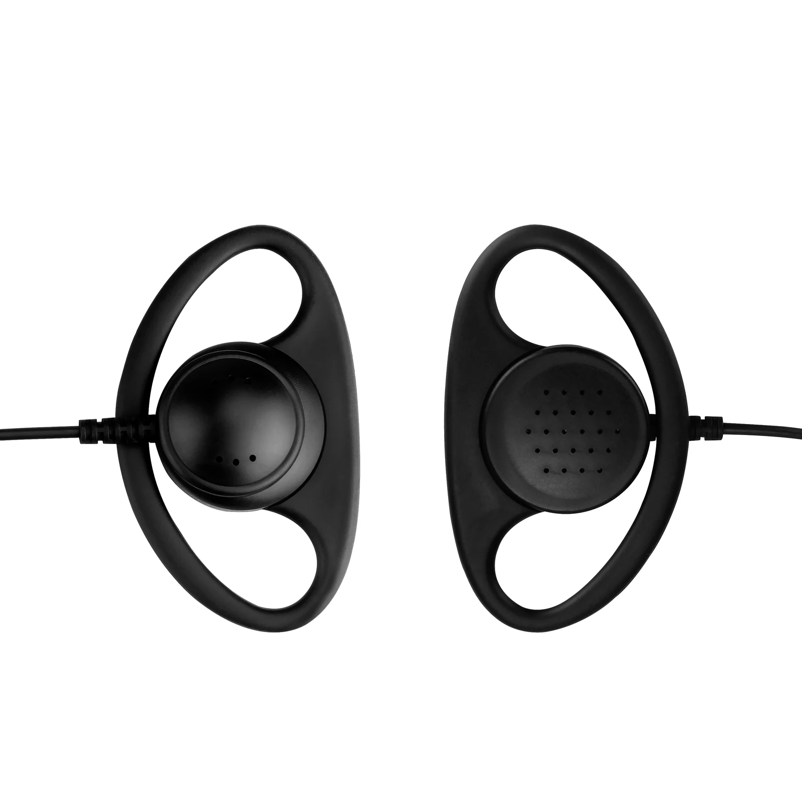 EEK015 Walkie Talkie Headset D-shape Coil Design Two Way Radio Earphone PTT Mic