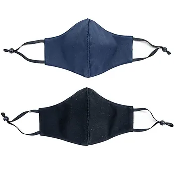 

2PCS Adult Face Mask Reusable Washable Fabric Mask Fashion Solid Color Adjustable Mouth Cover For Women Men Mascarillas Lavables