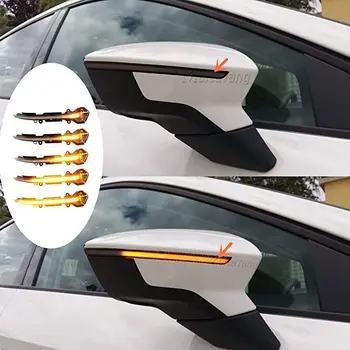 

Dynamic Blinker for Seat Leon III 5F ST FR Cupra LED Turn Signal Mirror Indicator light 2013 2014 2015 2017 2018