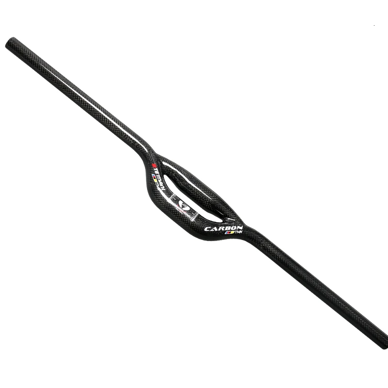 Full Carbon Fiber Glossy Bicycle Handlebar Black Ultralight Mountain Stable MTB Bike Swallow-shaped Bick Accessories | Спорт и