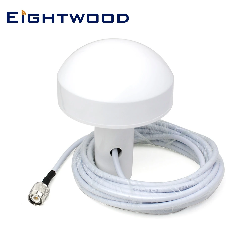 

Eightwood Marine GPS Antenna GPS Navigation Aerial Mushroom 5 m with TNC Male Plug Connector for Furuno GPS Receiver