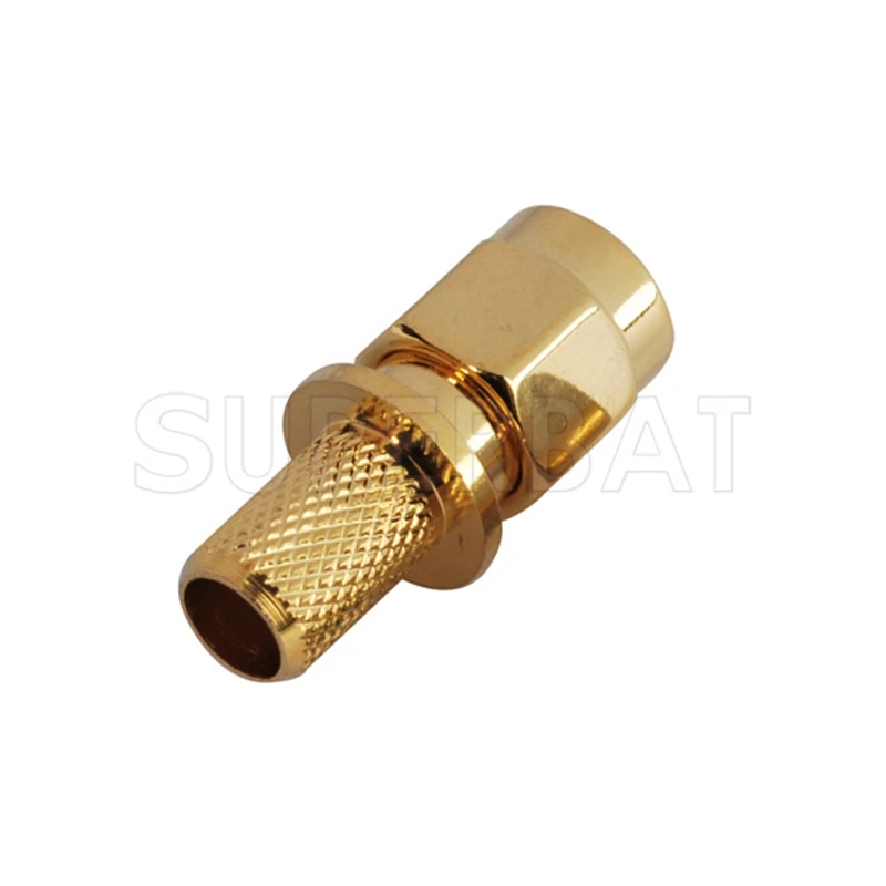 Superbat 50 Ohm Reverse SMA Male Plug Straight Crimp Attachment RF Coaxial Connector for LMR240 | Мобильные телефоны и